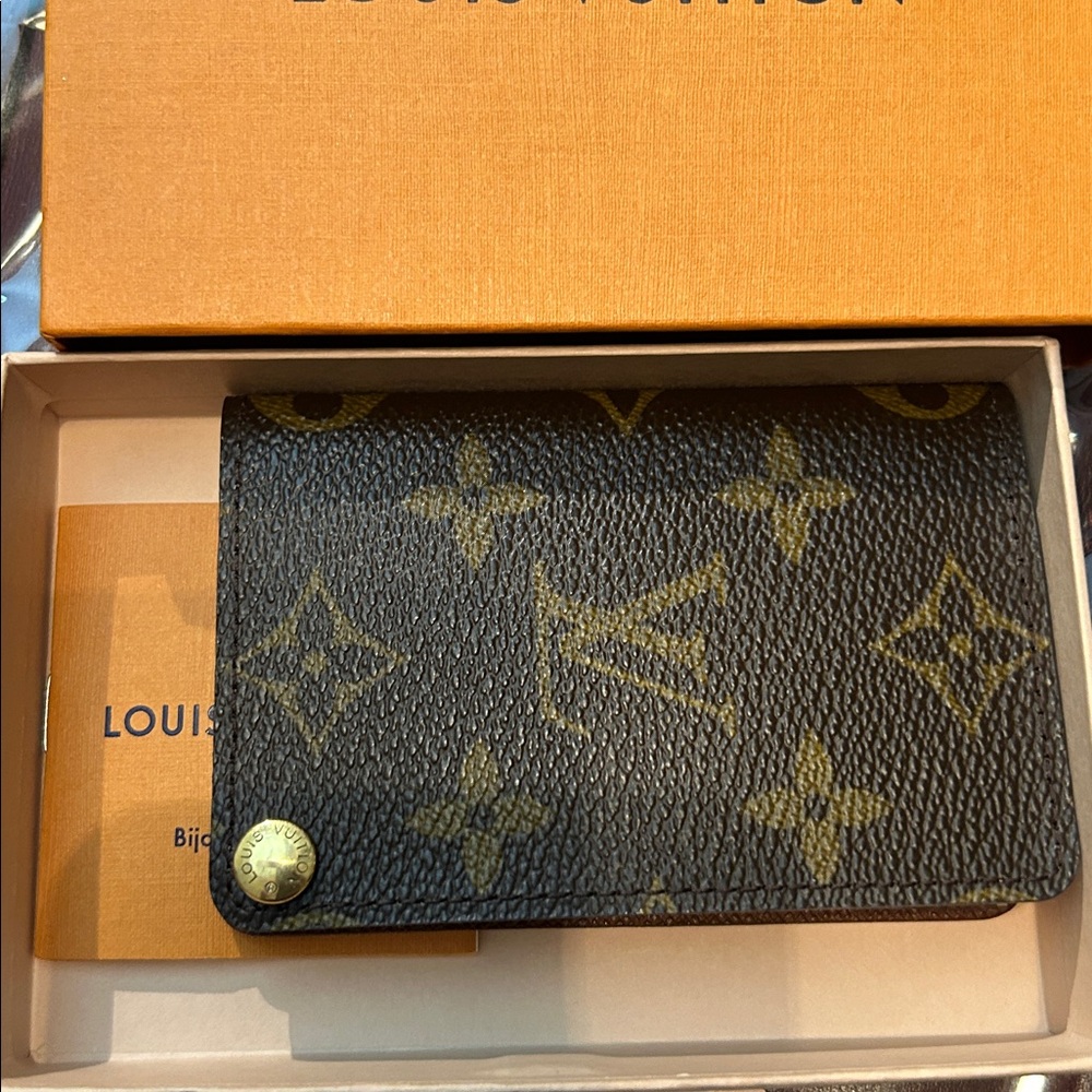 Louis Vuitton Monogram Porte Cartes Credit Pression Card Holder